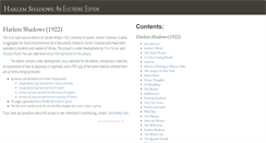 Desktop Screenshot of harlemshadows.org