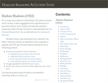 Tablet Screenshot of harlemshadows.org
